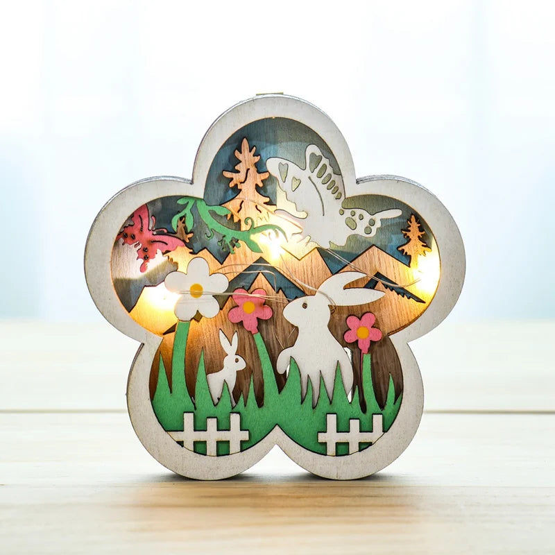2024 Easter Wooden Decoration