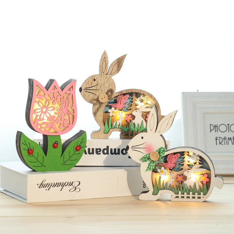 2024 Easter Wooden Decoration