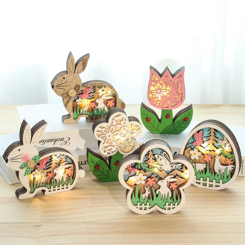 2024 Easter Wooden Decoration