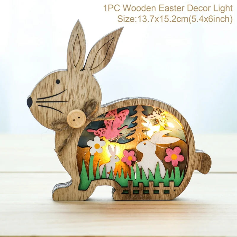 2024 Easter Wooden Decoration