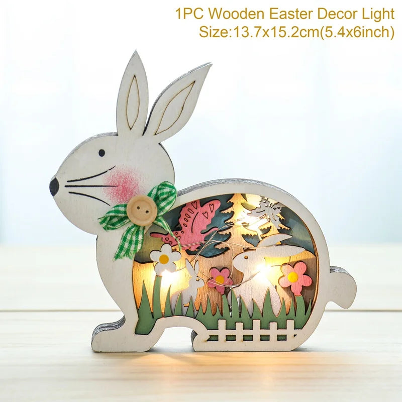 2024 Easter Wooden Decoration