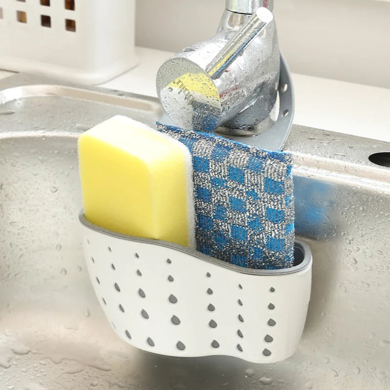Adjustable Snap-On Sink Sponge Holder
