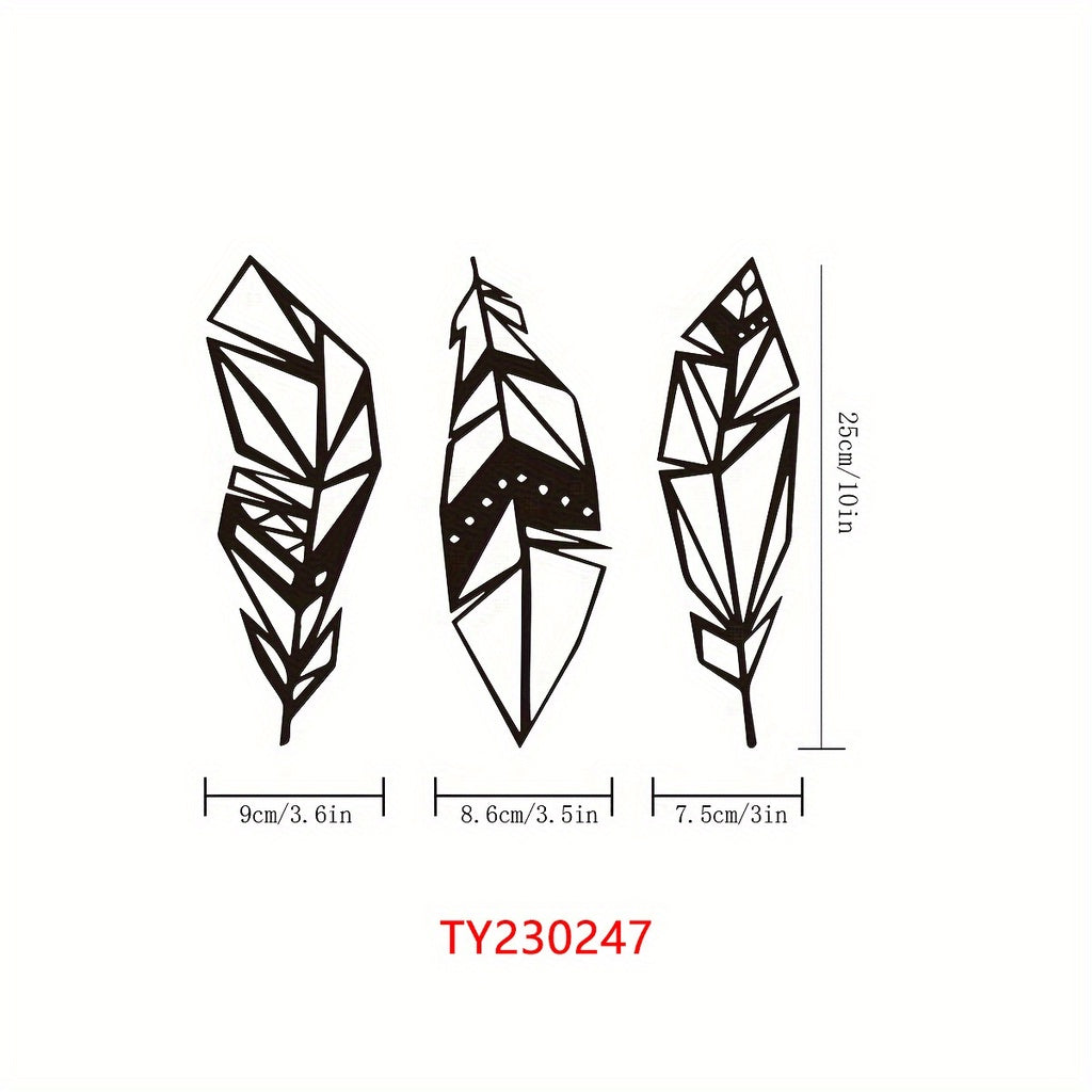 Animula Three Leaves Wall Decoration (3pcs)