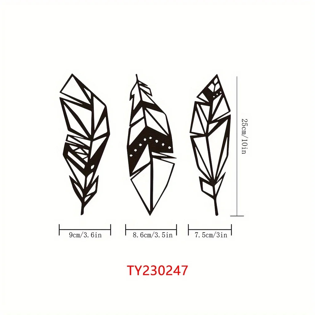 Animula Three Leaves Wall Decoration (3pcs)