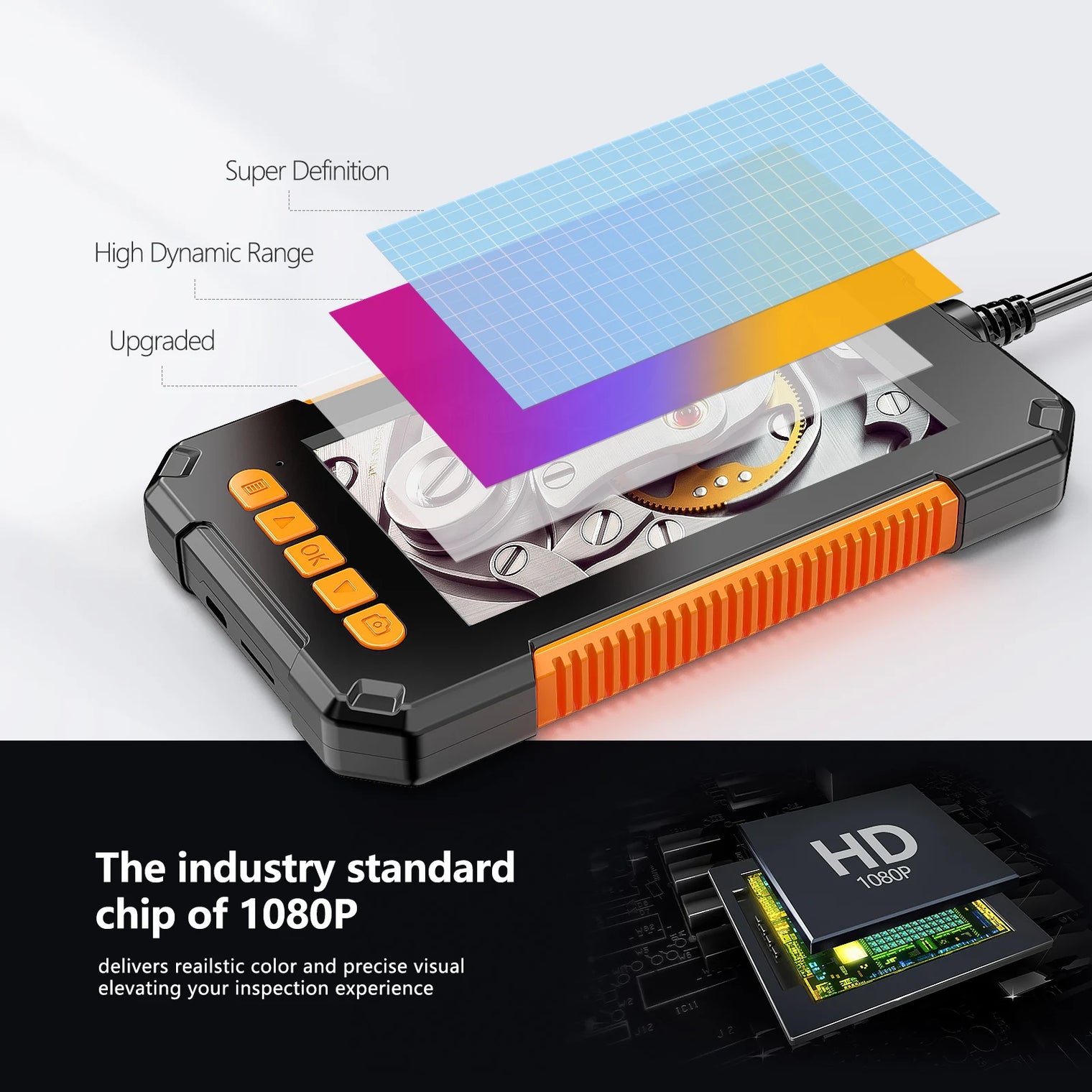 4.3" IPS 1080P Endoscope Camera