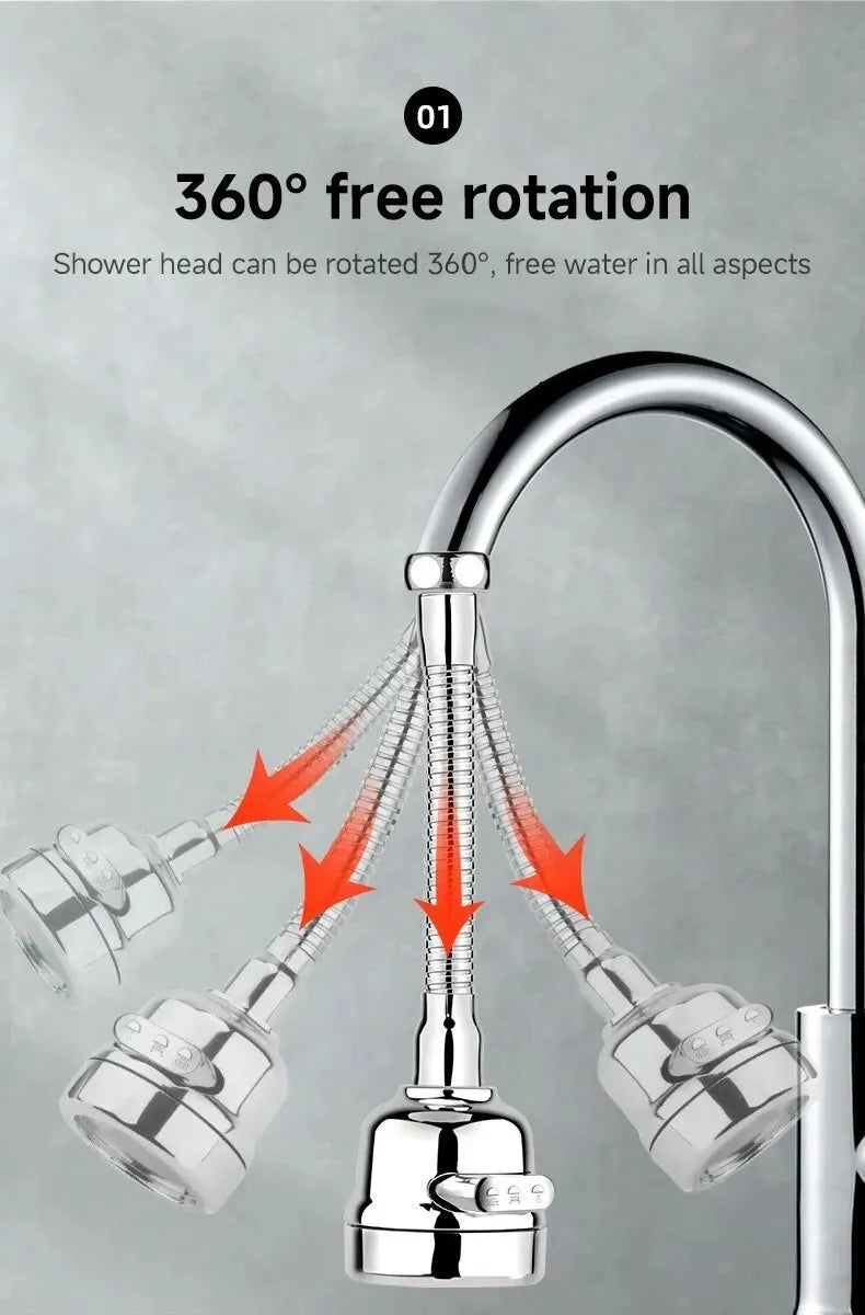 3-Mode Universal Kitchen Faucet Extender:
