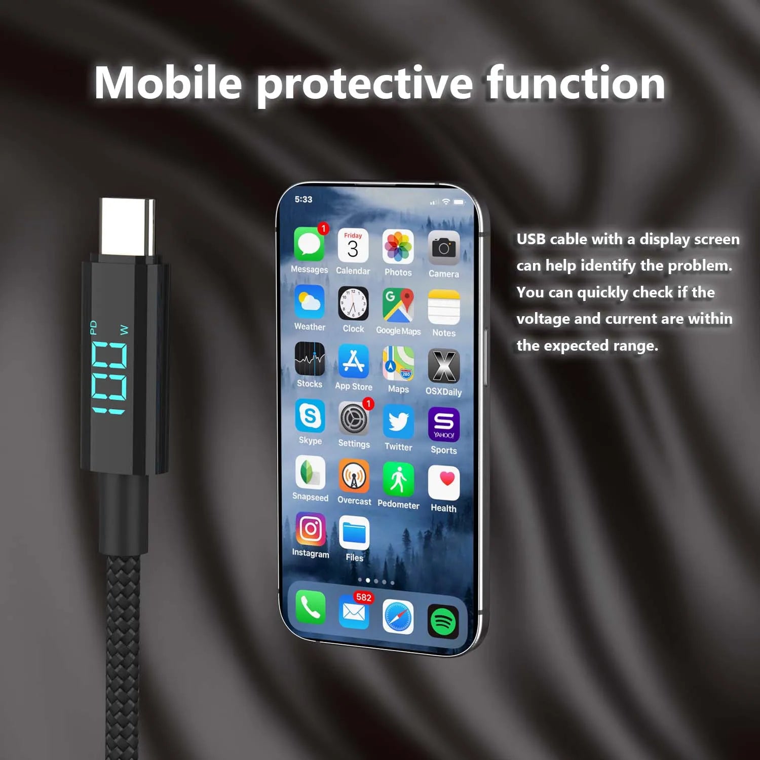 USB-C Fast Charger with LCD