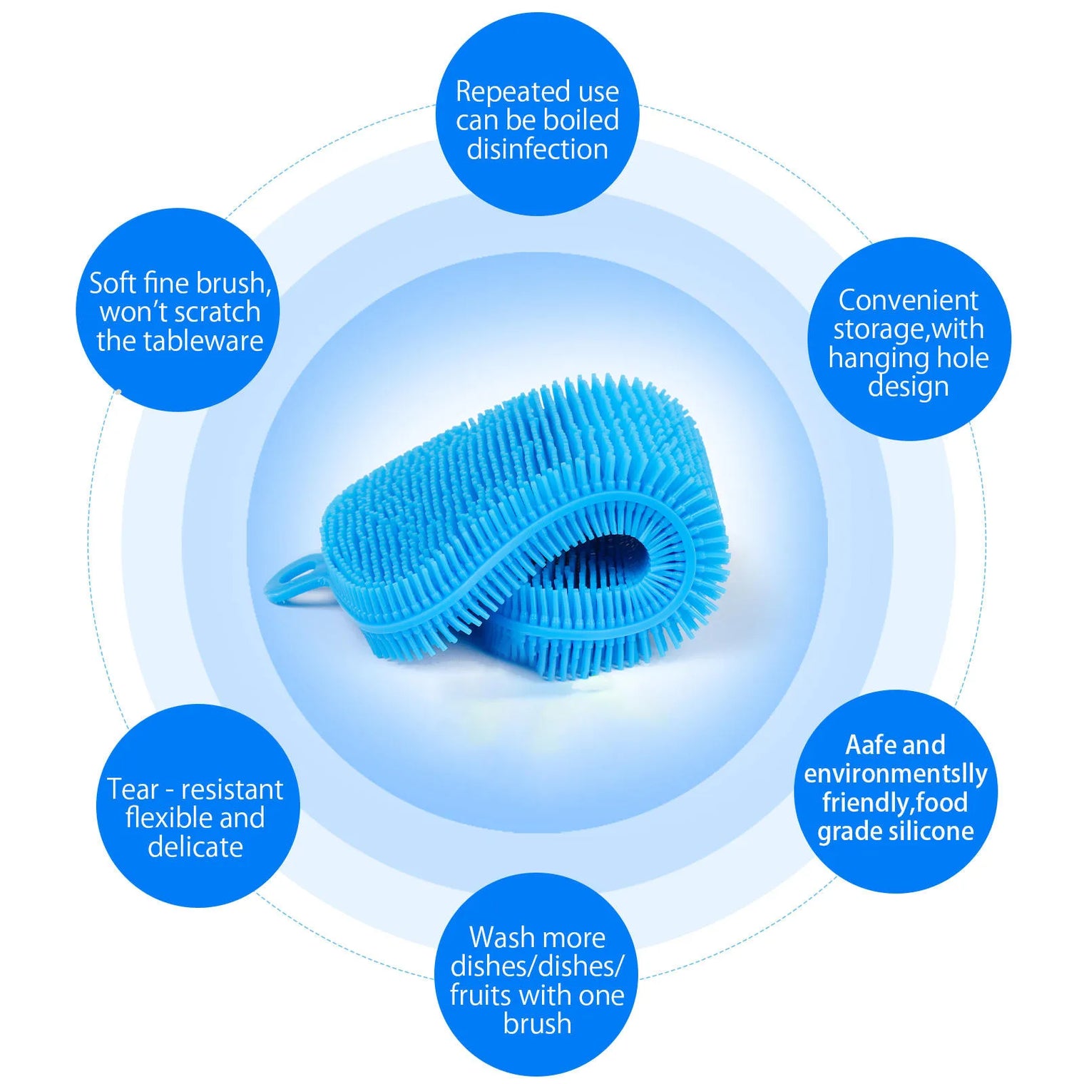 3-Pack Silicone Dish Sponges