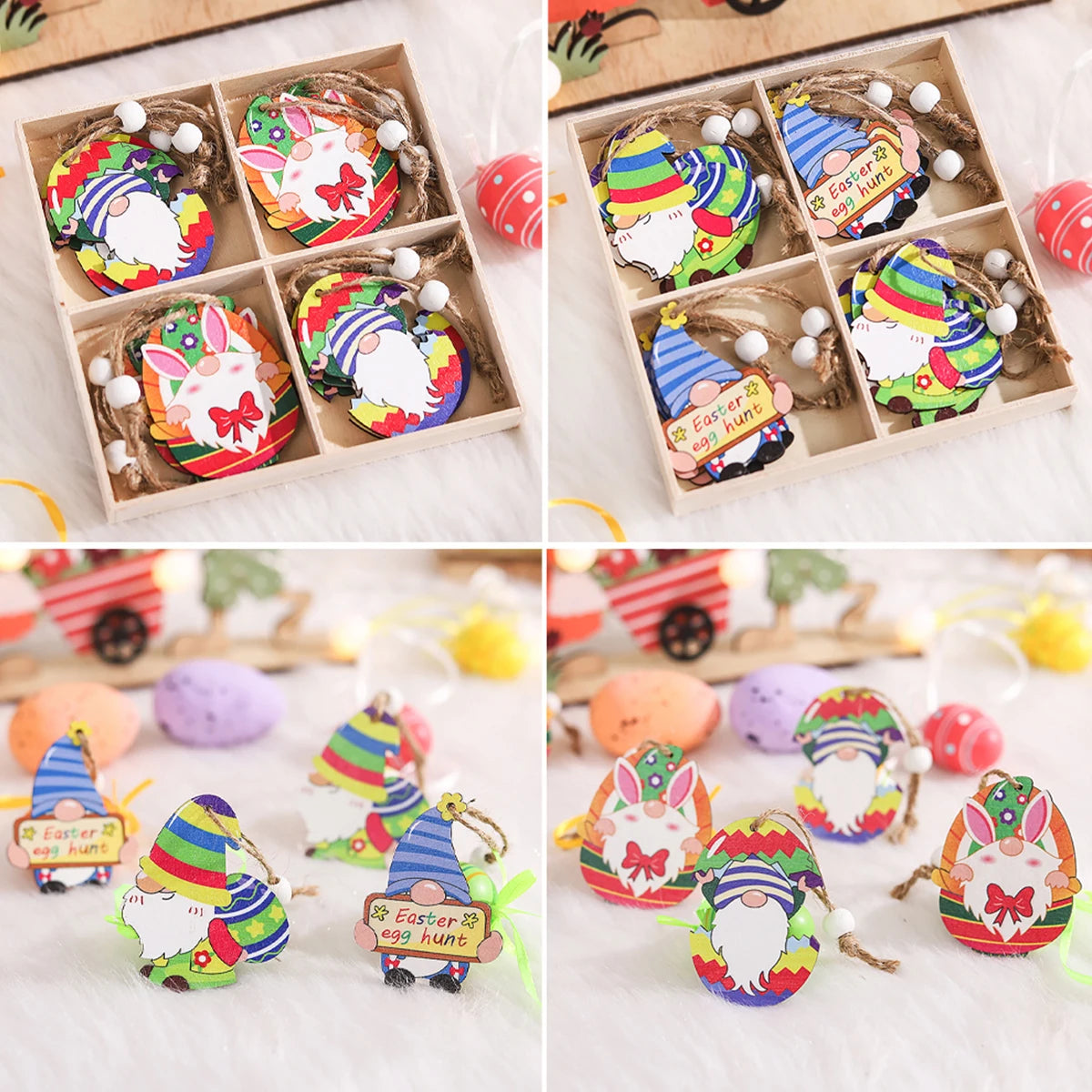 2024 Easter Wooden Decoration