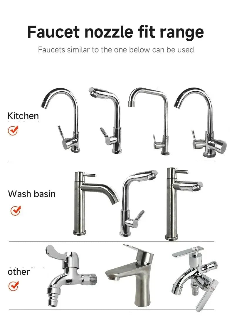3-Mode Universal Kitchen Faucet Extender: