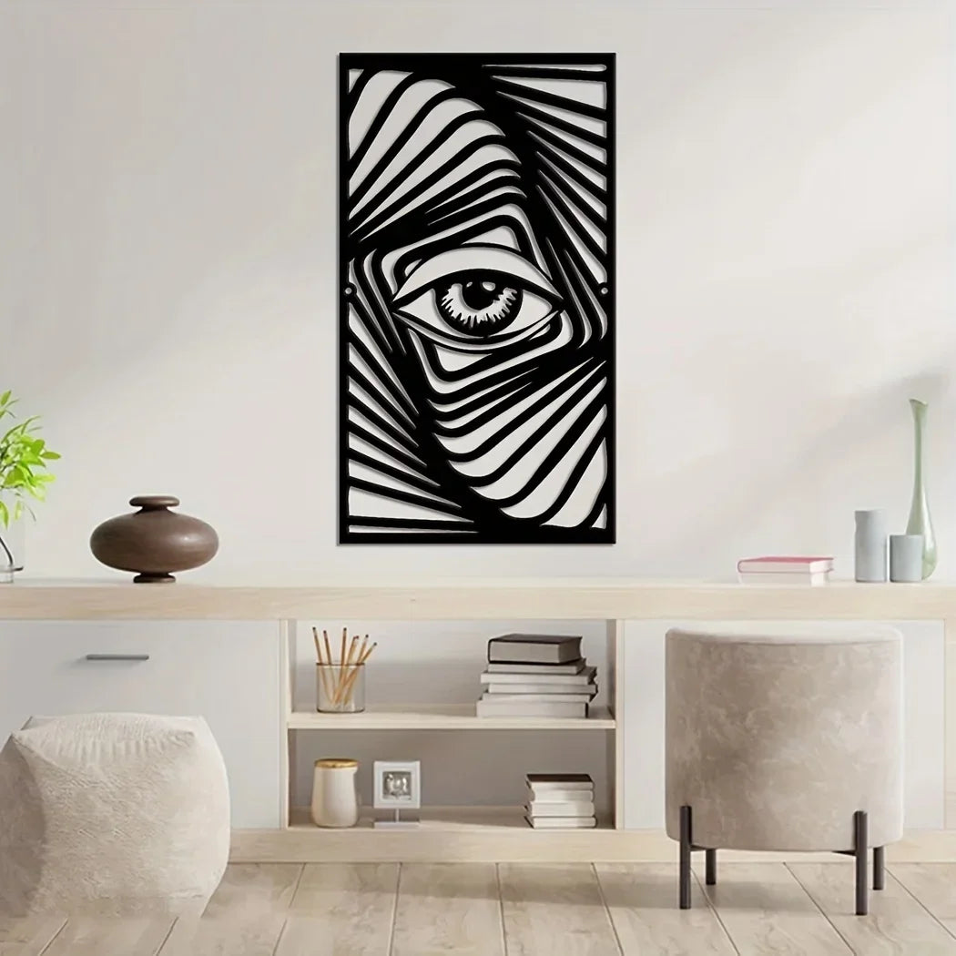 Abstract Eye Metal Wall Art