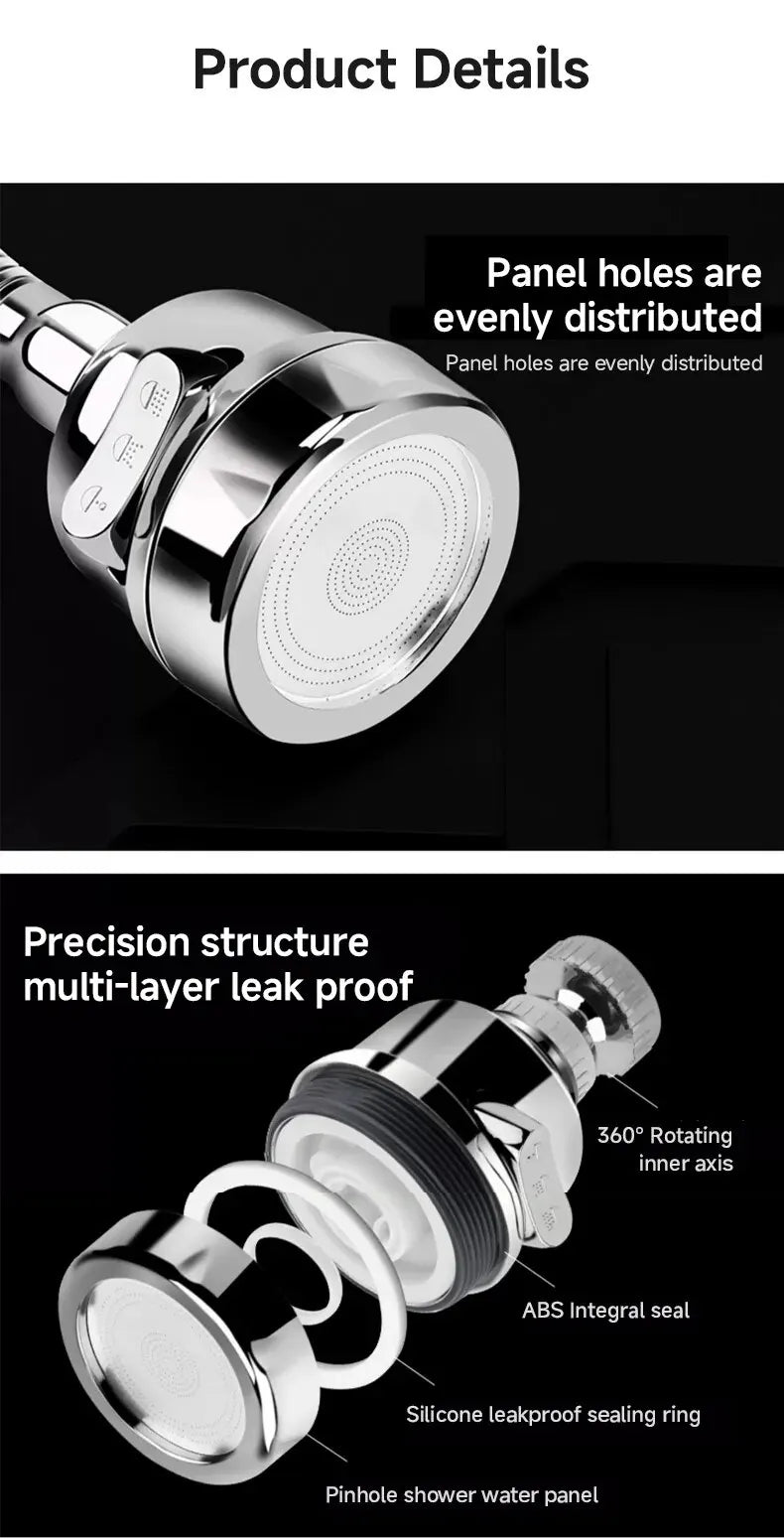 3-Mode Universal Kitchen Faucet Extender: