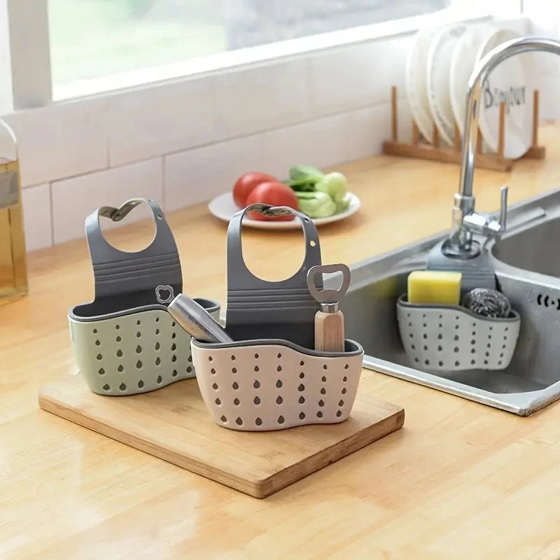 Adjustable Snap-On Sink Sponge Holder