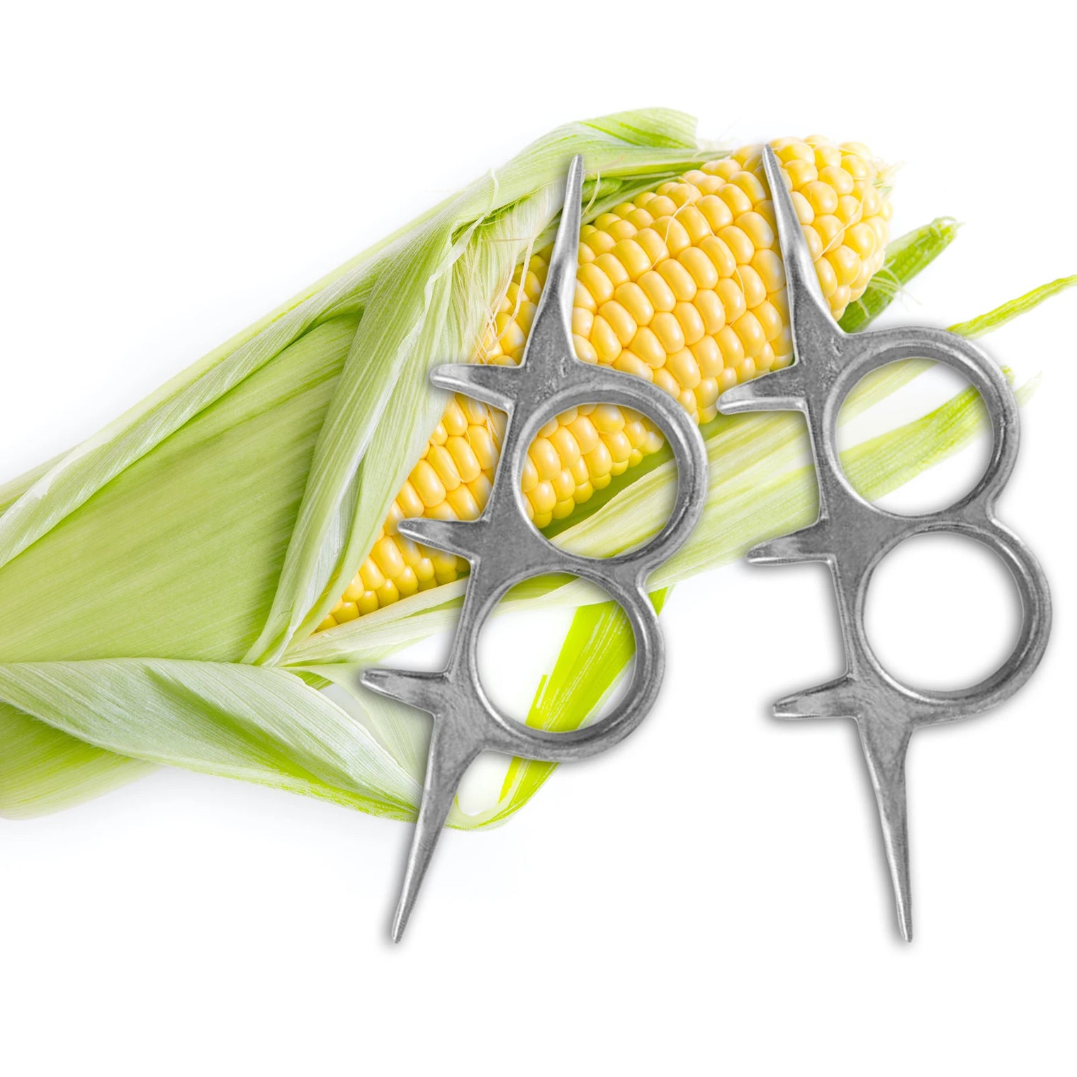 2pcs Aluminum Corn Remover – Easy Kernel Stripper for Kitchen & Market Use