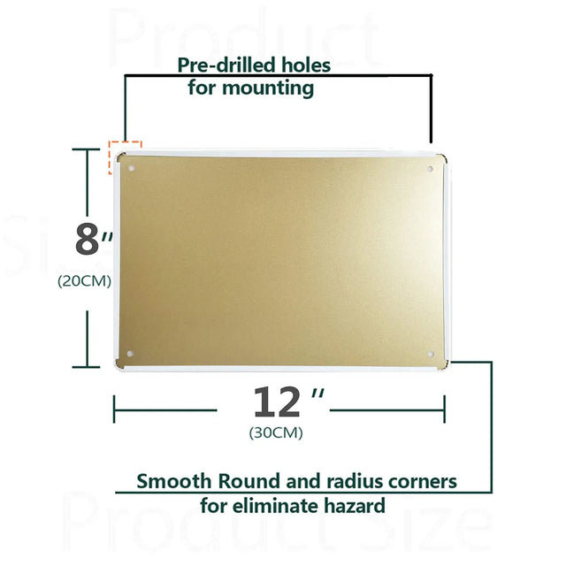 "Don't Lick Walls" Vintage Tin Sign