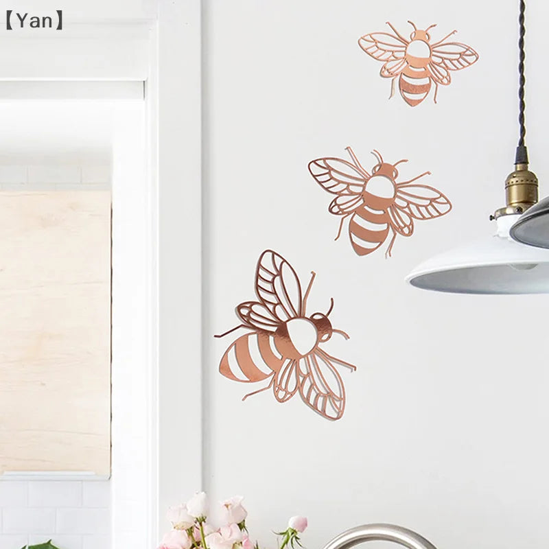 12-Piece Hollow Bee Wall Stickers
