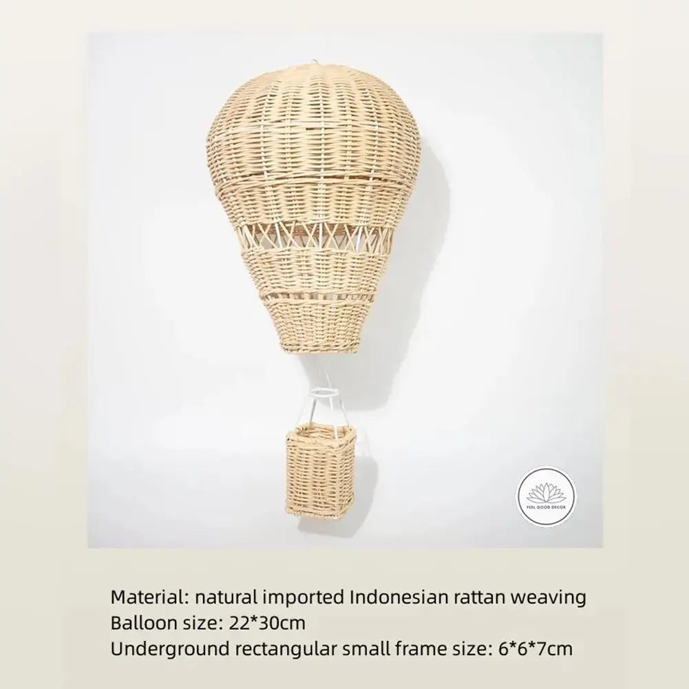 Rattan Hot Air Balloon Decor