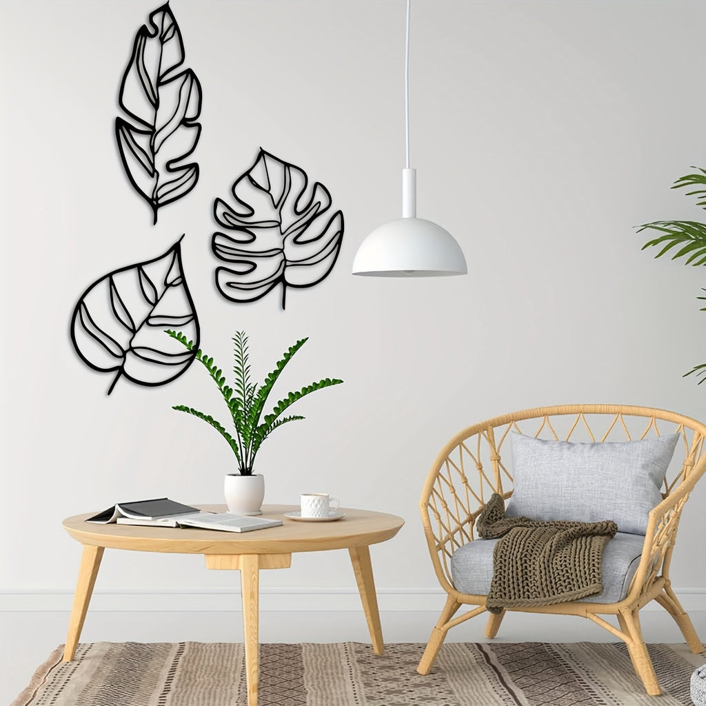 Animula Three Leaves Wall Decoration (3pcs)