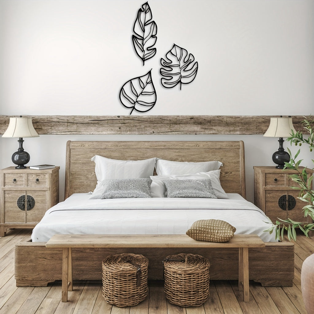 Animula Three Leaves Wall Decoration (3pcs)