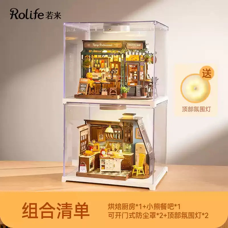 DIY Wooden Baking Hut Puzzle Toy