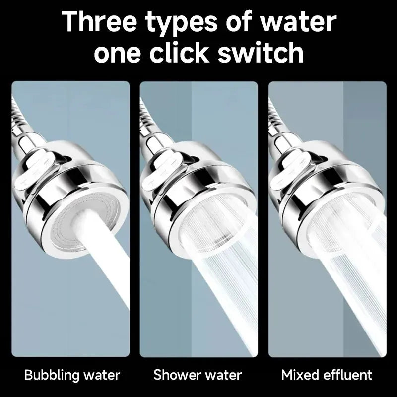 3-Mode Universal Kitchen Faucet Extender: