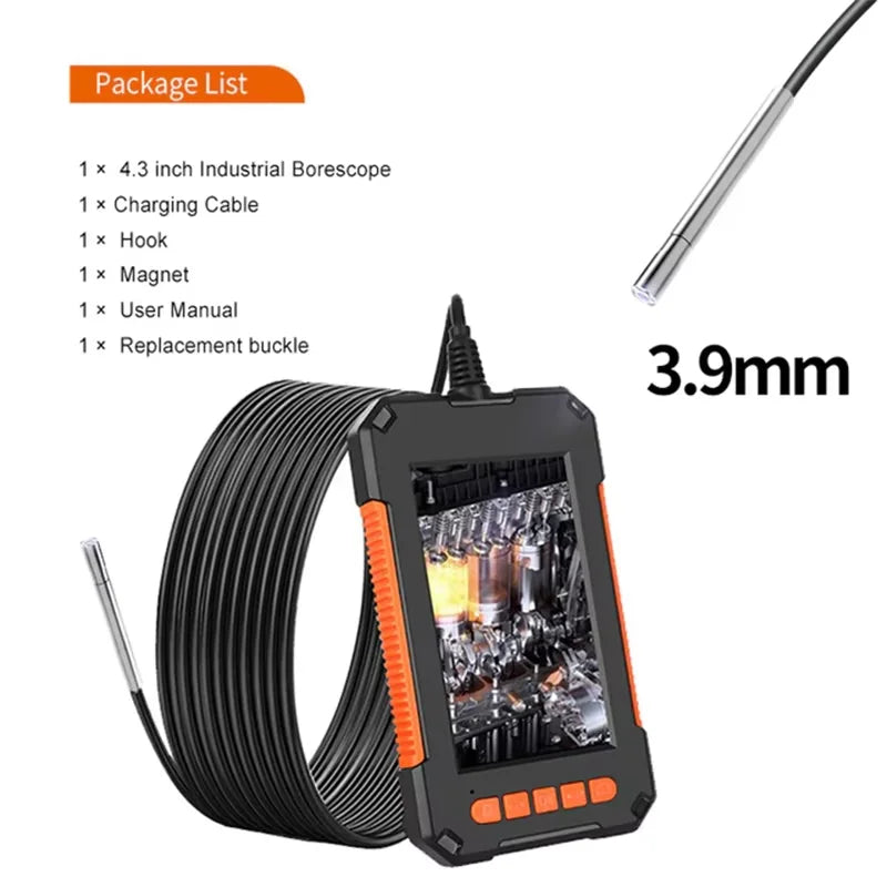 4.3" IPS 1080P Endoscope Camera