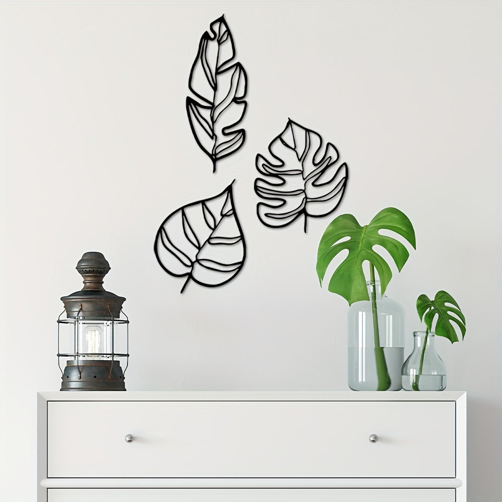 Animula Three Leaves Wall Decoration (3pcs)