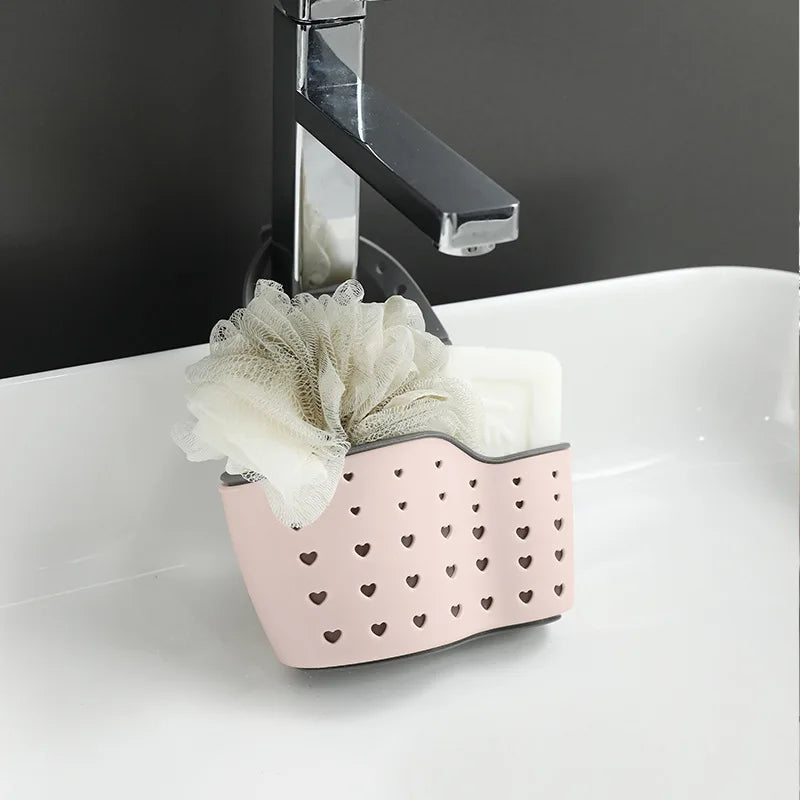 Adjustable Snap-On Sink Sponge Holder