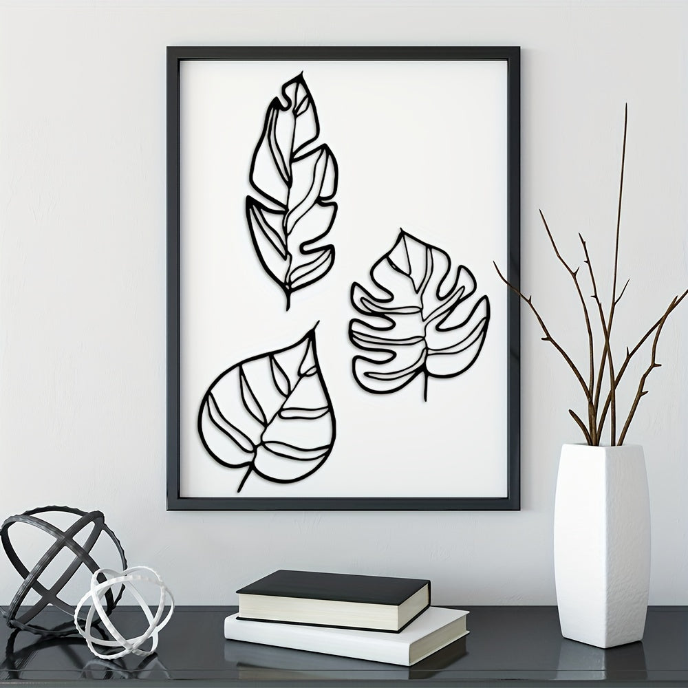 Animula Three Leaves Wall Decoration (3pcs)