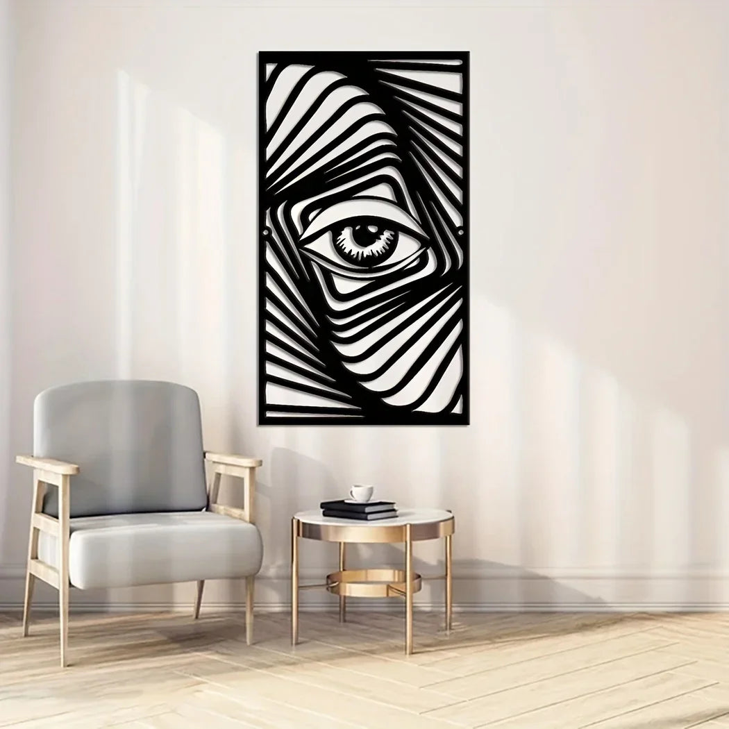 Abstract Eye Metal Wall Art