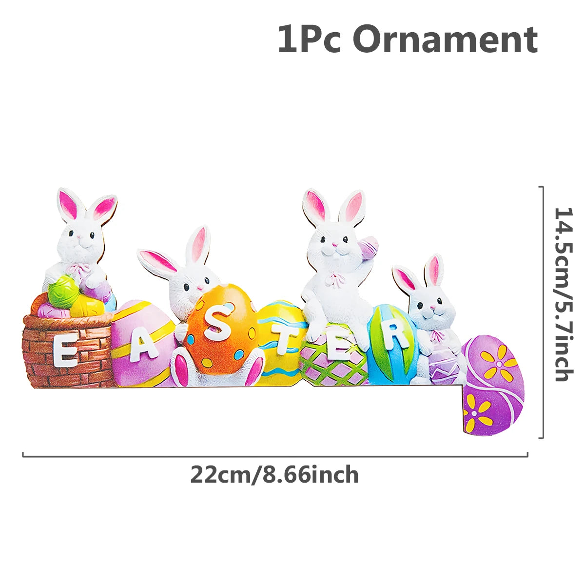 2024 Easter Wooden Decoration