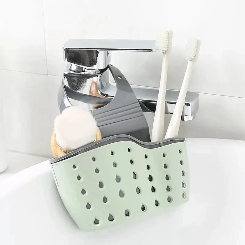 Adjustable Snap-On Sink Sponge Holder