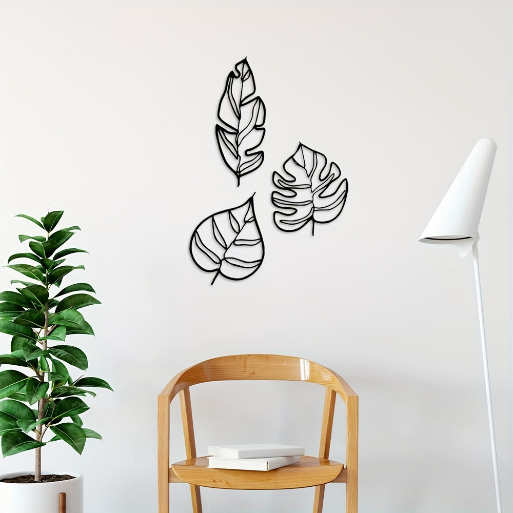 Animula Three Leaves Wall Decoration (3pcs)