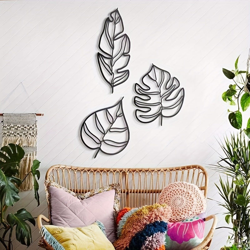 Animula Three Leaves Wall Decoration (3pcs)