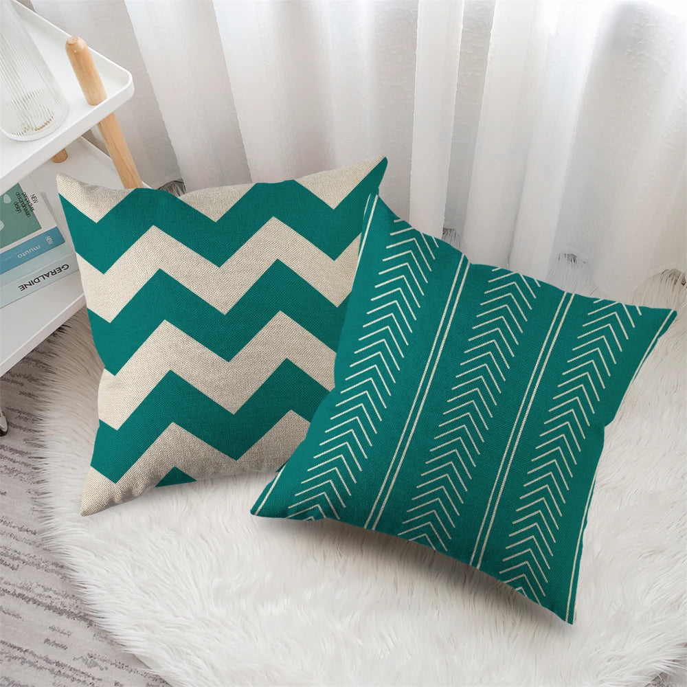 4pcs Linen Square Cushion Covers