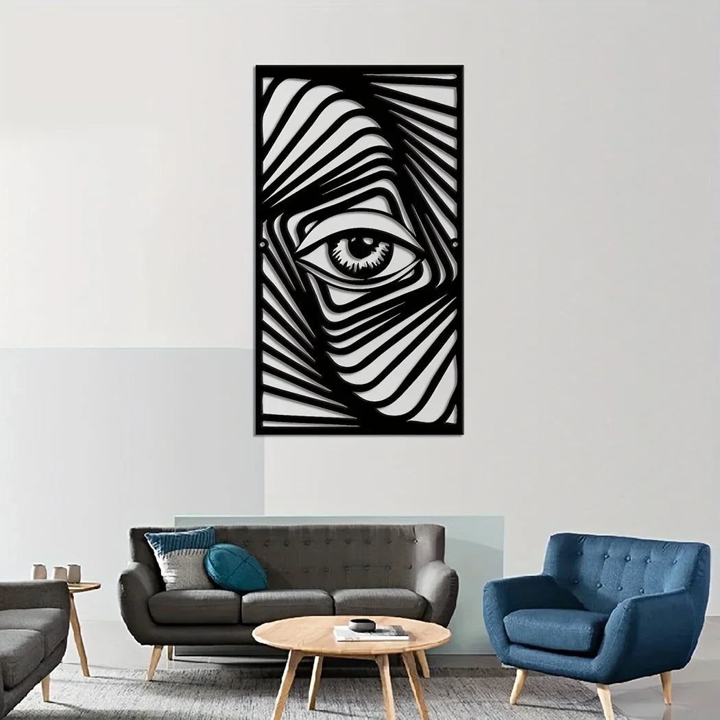 Abstract Eye Metal Wall Art