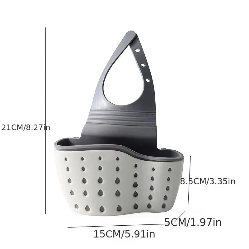 Adjustable Snap-On Sink Sponge Holder