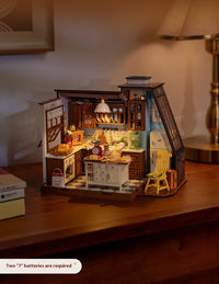 DIY Wooden Baking Hut Puzzle Toy