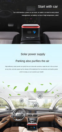Solar Car Air Purifier