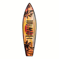 Tiki Bar Surfboard Wooden Sign