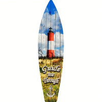 Tiki Bar Surfboard Wooden Sign
