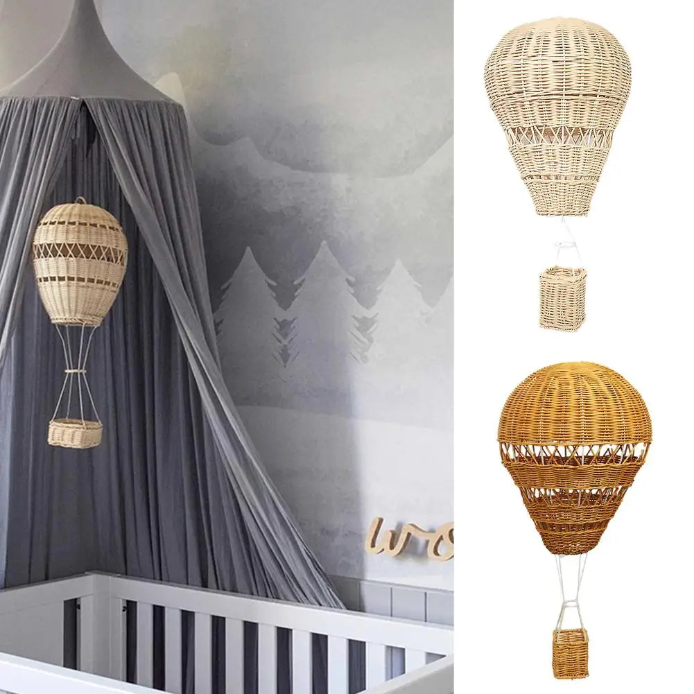 Rattan Hot Air Balloon Decor