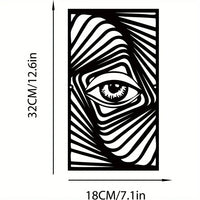 Abstract Eye Metal Wall Art