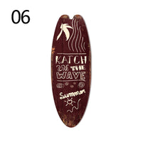 Wood Surfboard Sign