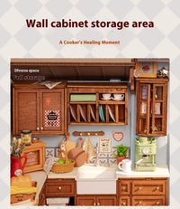 DIY Wooden Baking Hut Puzzle Toy