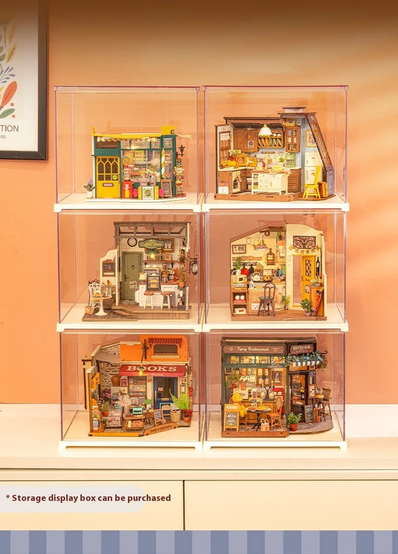 DIY Wooden Baking Hut Puzzle Toy