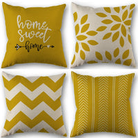4pcs Linen Square Cushion Covers