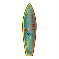 Tiki Bar Surfboard Wooden Sign