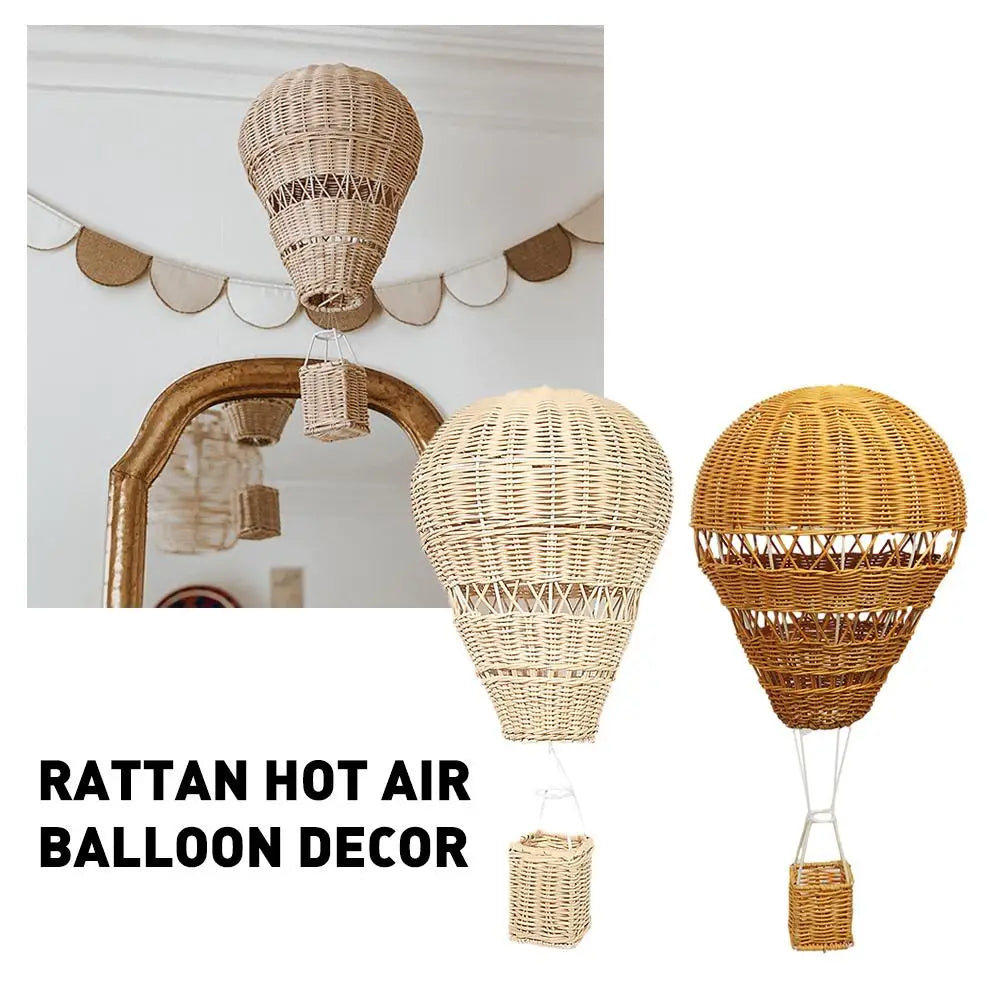 Rattan Hot Air Balloon Decor