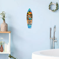 Tiki Bar Surfboard Wooden Sign